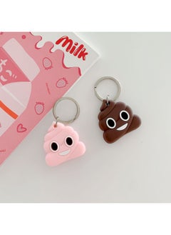 For Apple AirTags Silicone Protective Case Cartoon Minnie Case Airtag Bluetooth Locator Tracker-Color:Stool Powder-Applicable Model:AirTags