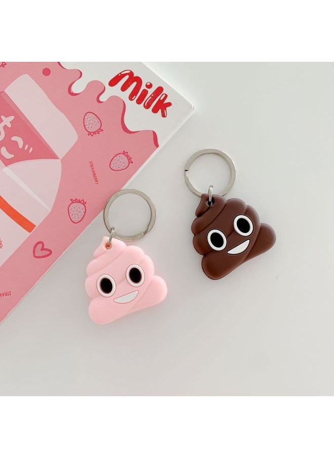 Generic - For Apple AirTags Silicone Protective Case Cartoon Minnie Case Airtag Bluetooth Locator Tracker-Color:Stool Powder-Applicable Model:AirTags - Image 1