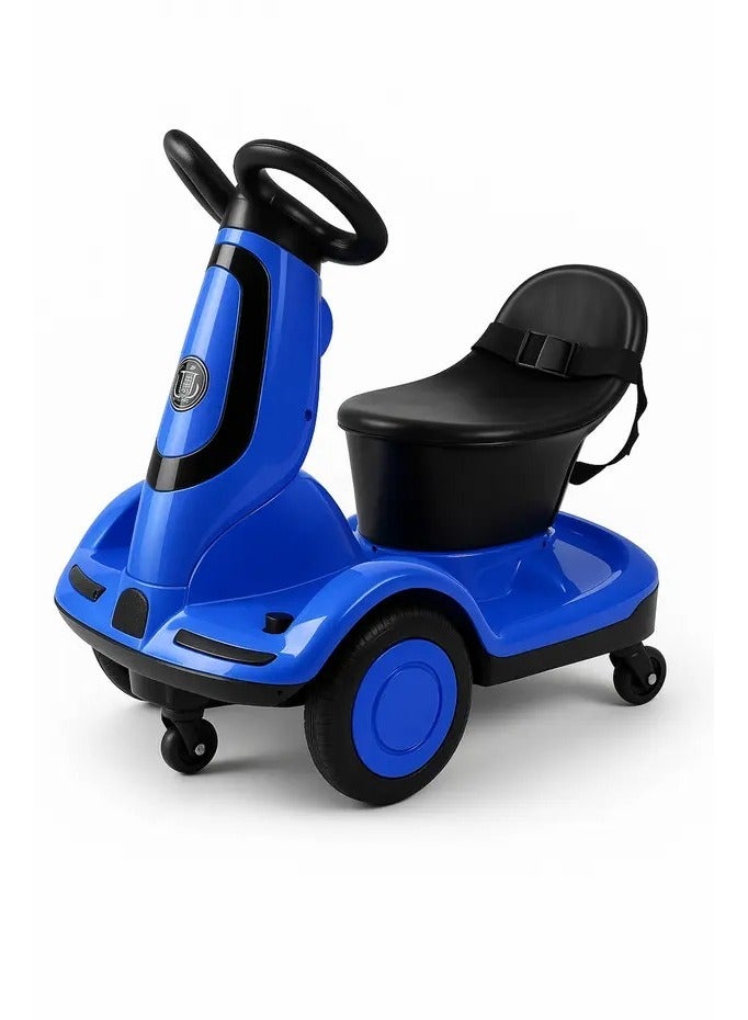 ريكسا سكوتر كهربائي للأطفال بأربع عجلات - محركان، أضواء LED وموسيقى، قابل لإعادة الشحن بجهد 6 فولت - Image 2