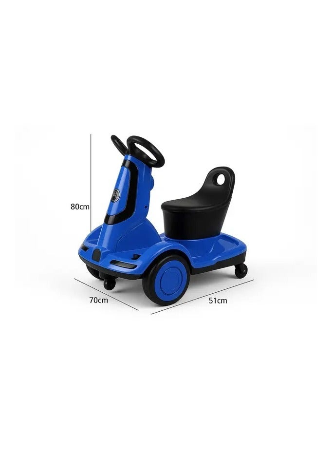 ريكسا سكوتر كهربائي للأطفال بأربع عجلات - محركان، أضواء LED وموسيقى، قابل لإعادة الشحن بجهد 6 فولت - Image 3