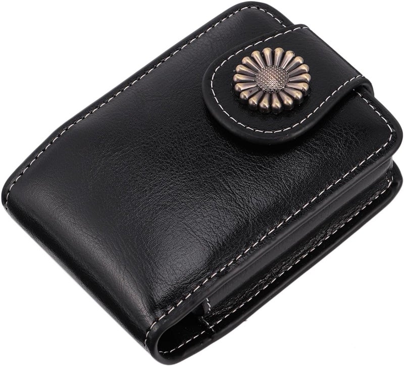 Ciieeo Pu Leather Lipstick Carrying Pouch with Mirror, Small Lipsticks Case for Travel and Daily Use, Portable Lip Gloss Storage Bag in Black for Women - Image 1