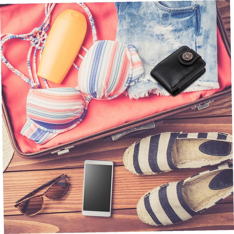 Ciieeo Pu Leather Lipstick Carrying Pouch with Mirror, Small Lipsticks Case for Travel and Daily Use, Portable Lip Gloss Storage Bag in Black for Women - Image 5