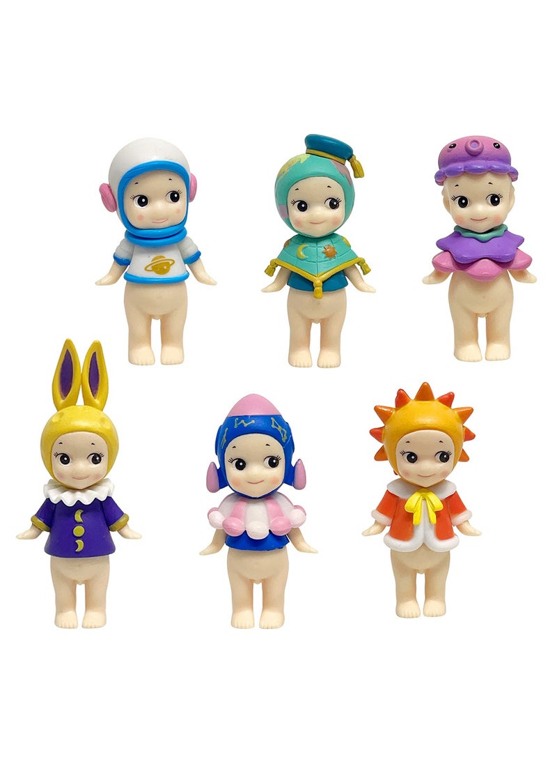 General New product, second-generation lying down, winter angel blind box set, car ornament, desktop screen decoration doll, birthday and holiday gifts for children (winter 6-piece set, foot lift box)  - Image 4
