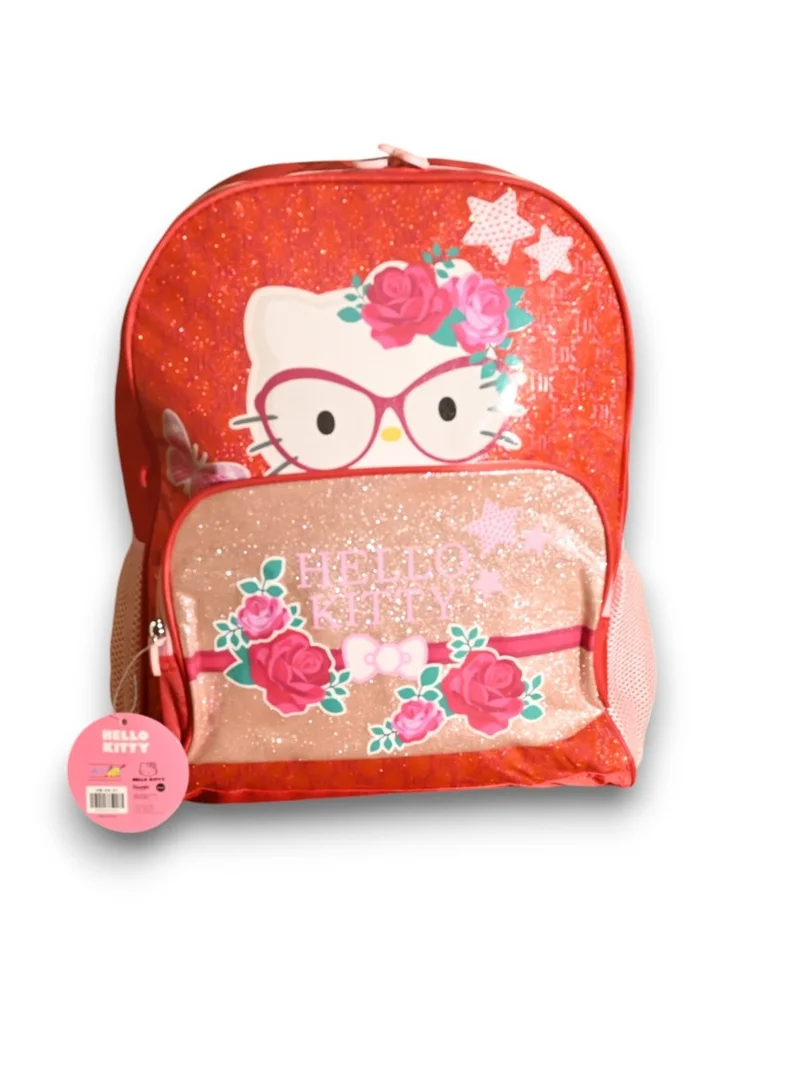 Hello Kitty School Bag - Backpack with Lunch Bag & Pencil Case
