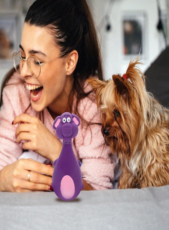 Agirav Natural Latex Rubber Squeaky (Green Melon) Dog Chew Toy | Suitable for Puppy, X-Small to Small Dogs (0-10kgs) | Durable, Animal Design, Fetch & Chew Toy | Reduce Separation Anxiety - Image 3