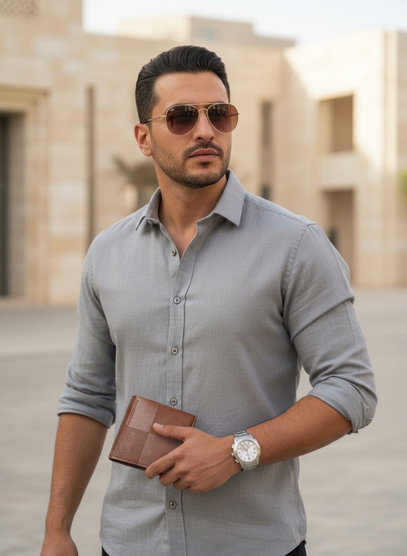 فوريكاسا طقم هدايا رجالي مميز 5 قطع – ساعة، محفظة، نظارة شمسية، سوار خرز وقلم - Image 4