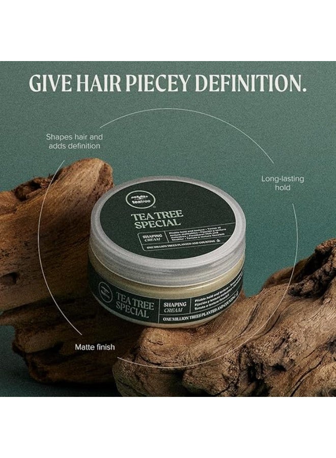 تي تري كريم تصفيف الشعر بشجرة الشاي 3.0 أونصة لجميع أنواع الشعر كريم ملمس وتنعيم للتحكم في الهيشان وخفيف الوزن - Image 3