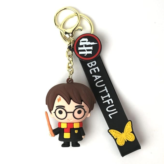 FowWelt Cartoon Characters Keychain for Girls Boys, Cute Silicon Keychains Accessories Keyring Key Purse Backpack Car Charms for Kids Gifts - Image 2