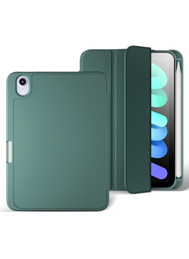 Applicable To 2021mini6 Tablet Ipadpro11 Silicone Air4 Airbag 2020/2019 Aipai 9/8/7 Sets-Color:Dark Night Green-Applicable Model:Pro7 13 (2024 Model)  - Image 1