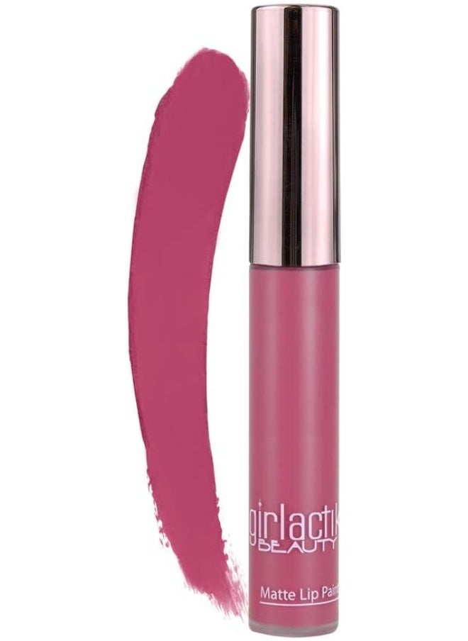 girlactik Liquid Lipstick. Stay All Day Creamy & Waterproof Matte Liquid Lipstick. Moisturizing & Hydrating, Smudge Proof, For Dry Lips - Luxe  - Image 1
