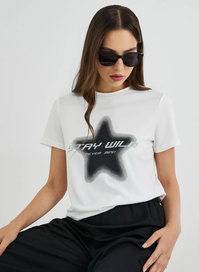 Take Two Take Two Graphic Print Short Sleeve T-Shirt