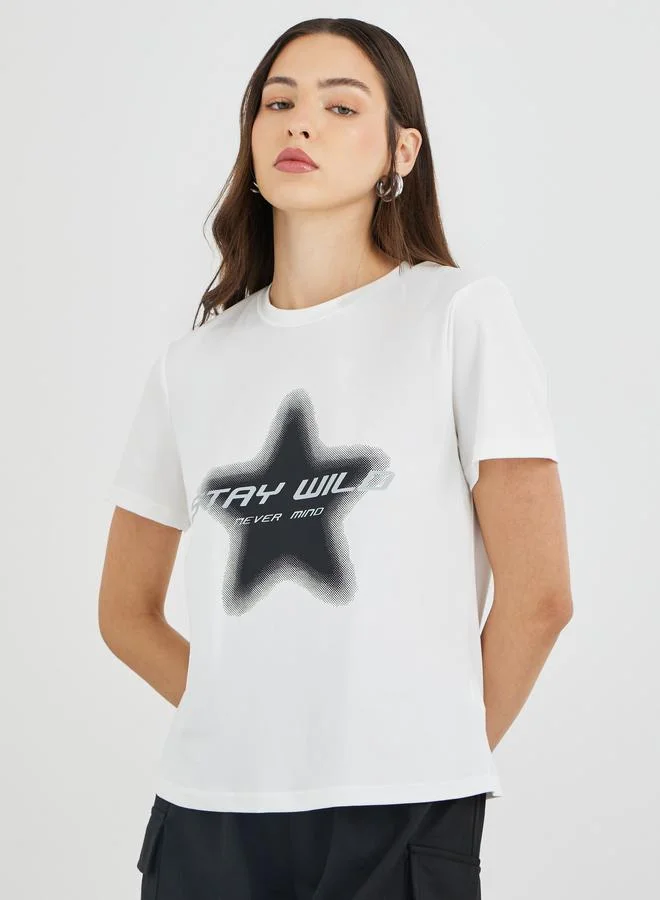 Take Two Take Two Graphic Print Short Sleeve T-Shirt