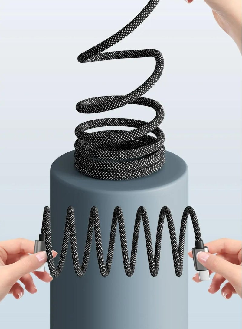 Super strong magnetic USB/type-c, 65W fast charging, magnetic weaving, portable storage, efficient office with a transmission rate of up to 480m. - Image 1