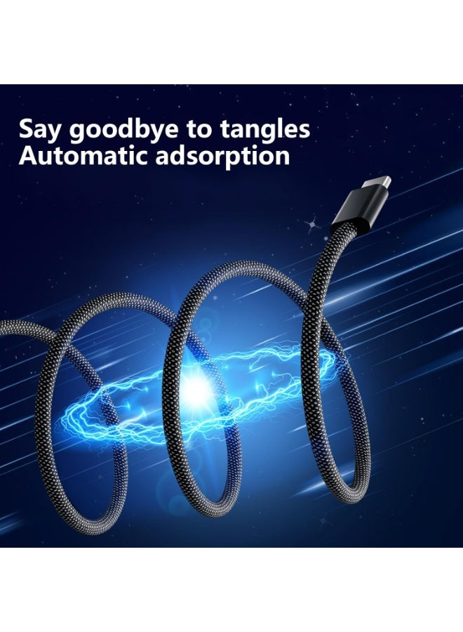 BASEMO Super strong magnetic USB/type-c, 65W fast charging, magnetic weaving, portable storage, efficient office with a transmission rate of up to 480m. - Image 4