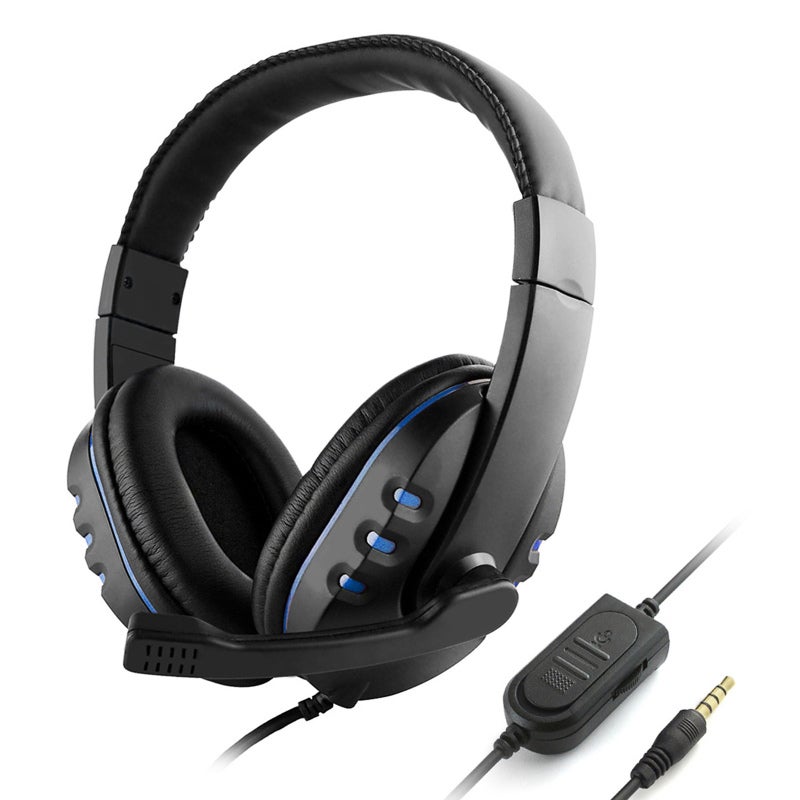 3.5mm Wired Gaming Headphones Over Ear Game Headset Noise Canceling Earphone with Microphone Volume Control for PC Laptop Smart Phone - Image 1