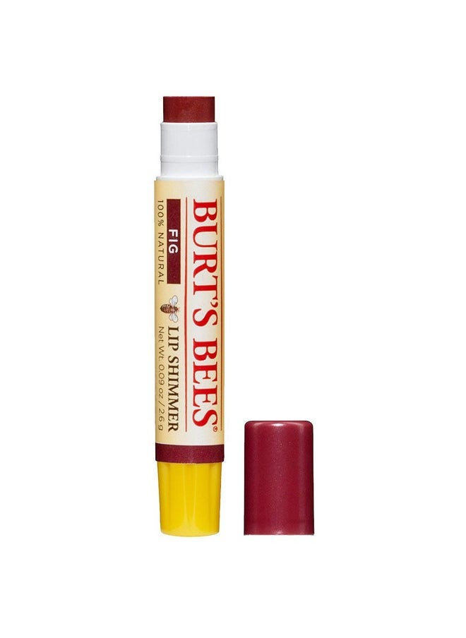 Burts Bees Lip Shimmer, Fig, 0.09 Oz  - Image 1