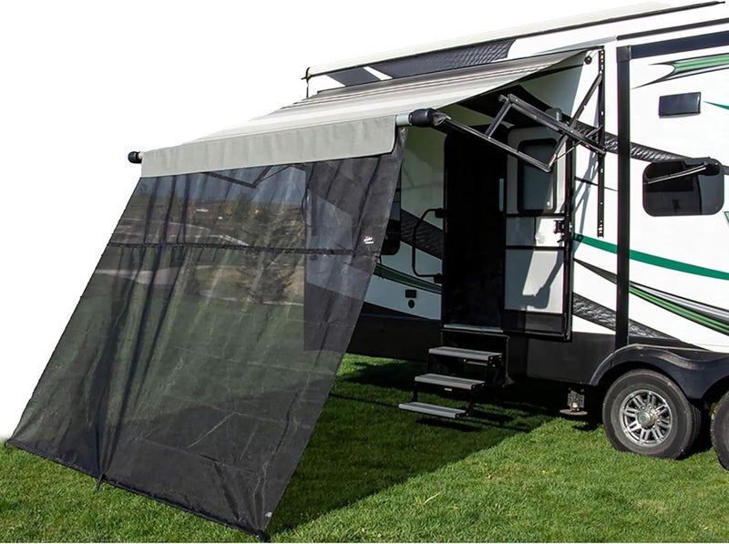 Carefree 15' x 7' Drop RV Awning EZ ZipBlocker - Image 1
