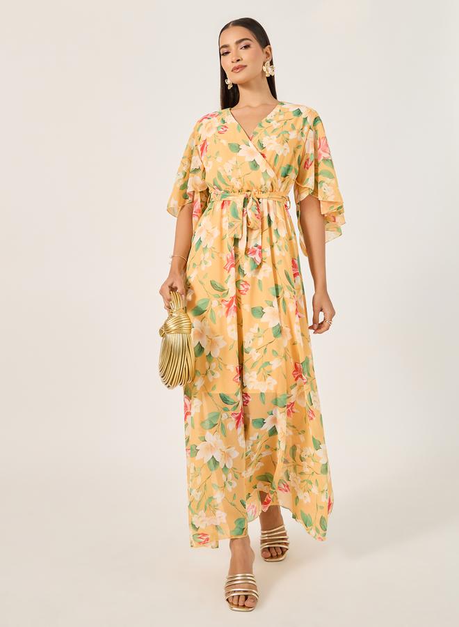 Styli Floral Chiffon Dress - Image 2