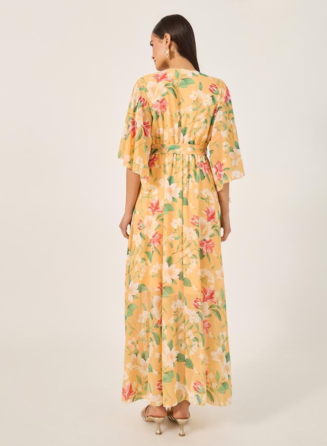 Styli Floral Chiffon Dress - Image 5