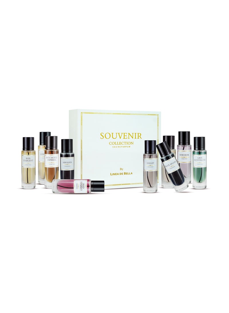 Linea De Bella Linea De Bella Souvenir Collection Perfume Gift Set EDP 10 x 30ML | Luxury Long Lasting Perfume for Men & Women  - Image 4