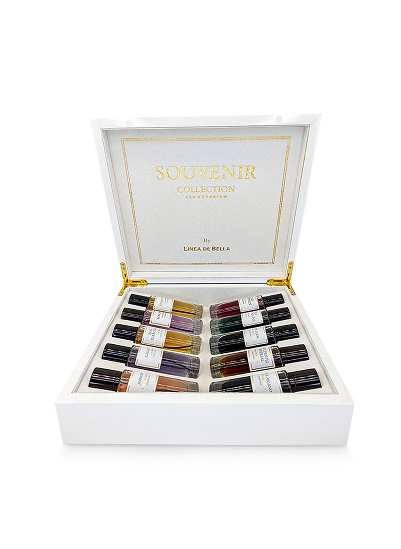 Linea De Bella Souvenir Collection Perfume Gift Set EDP 10 x 30ML | Luxury Long Lasting Perfume for Men & Women