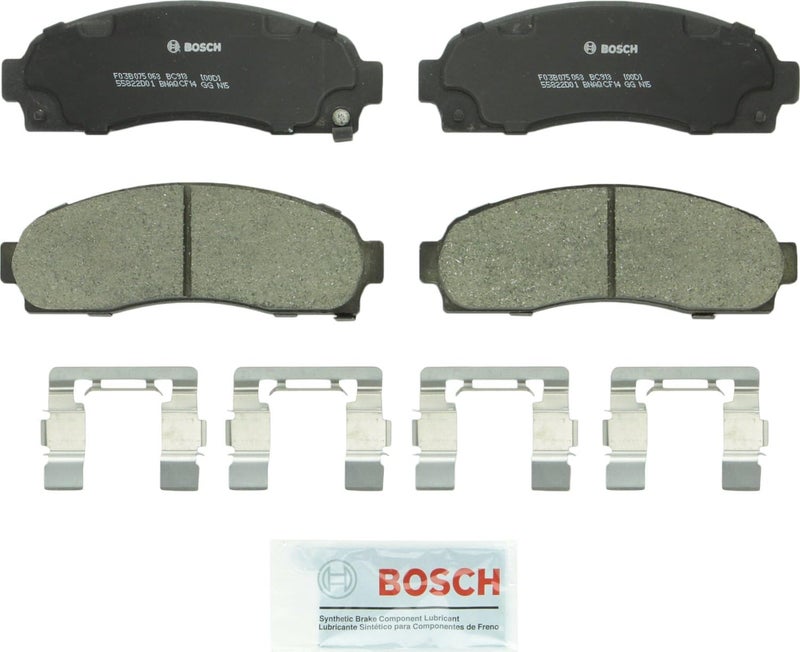 BOSCH BC913 QuietCast Premium Ceramic Disc Brake Pad Set - Compatible with Select Chevrolet Equinox, Pontiac Torrent, Saturn Vue - Front - Image 1