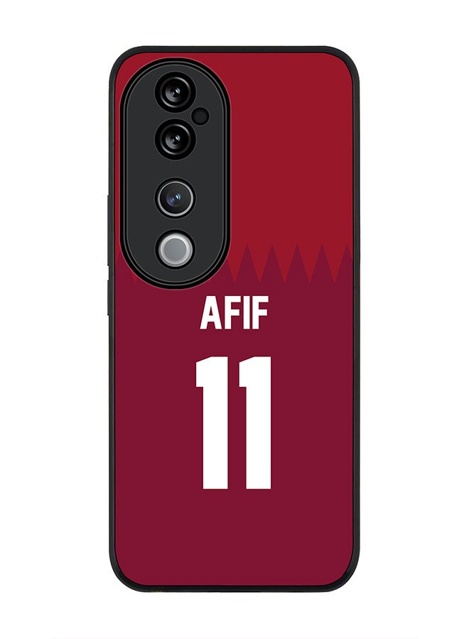 Stylizedd For vivo V40 5G /vivo V40 Pro Case,Slim fit Camera Protection, Shockproof Thin Phone cover - Football - Qatar, Afif - Image 1