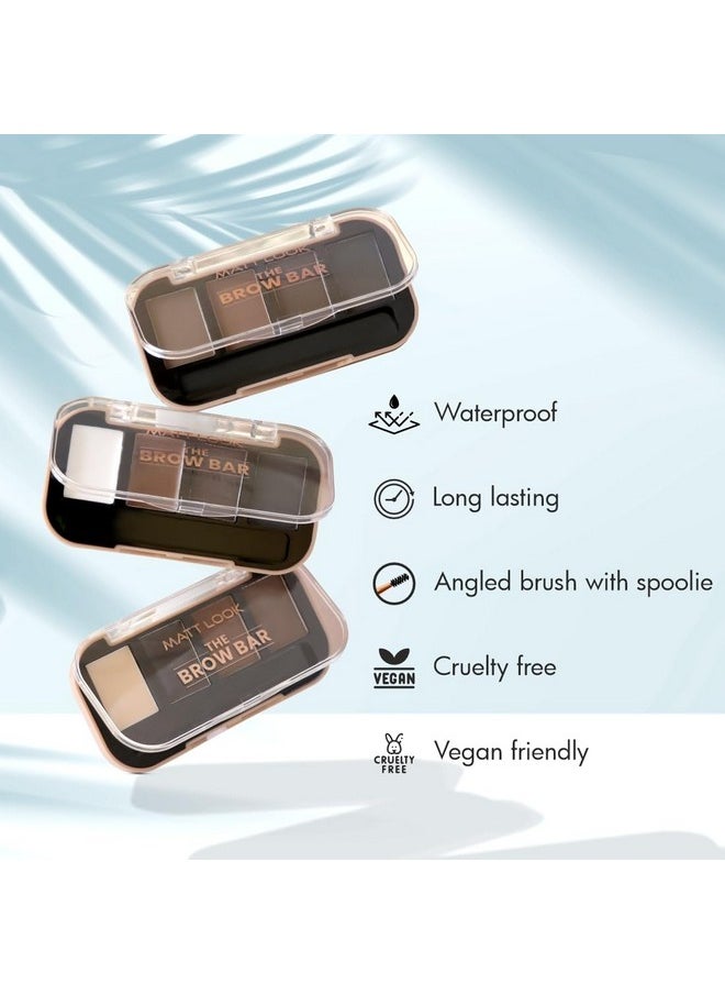 matt look Mattlook Eyebrow Palette With Wax Cream |Travel-Friendly Eyebrow Palette With Blendable Colors For Face Makeup | Shade- Natural 02, 8 Gm  - Image 3