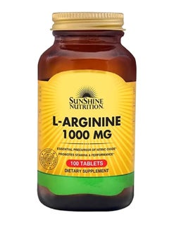SUNSHINE NUTRITION التغذية إل-أرجينين 1000 ملغ، 100 قرص 