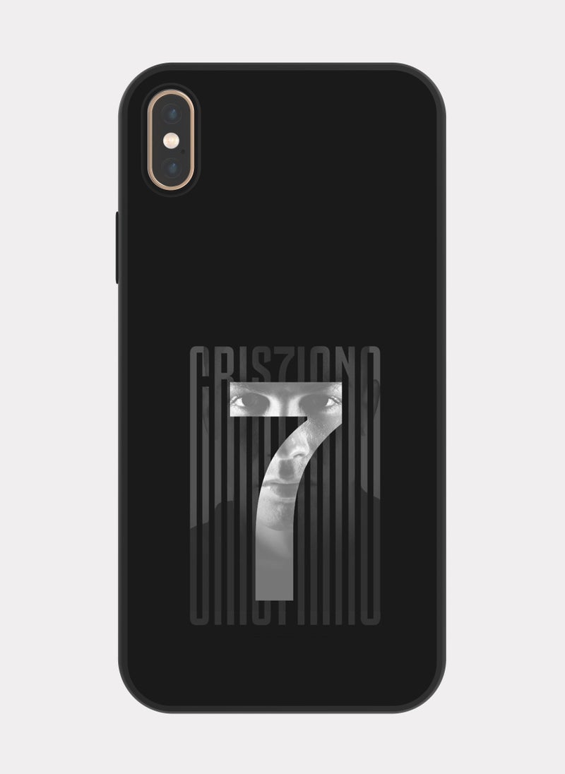 بكسلات كفر ايفون اكس ماكس كرستيانو رونالدو اسود - Image 1