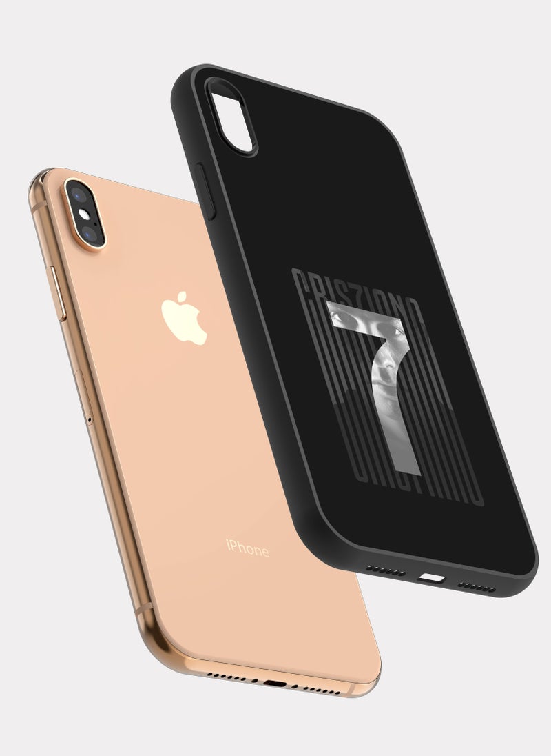 بكسلات كفر ايفون اكس ماكس كرستيانو رونالدو اسود - Image 2