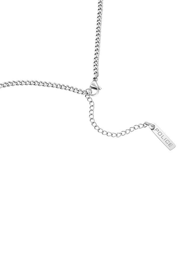 POLICE Hooked Stainless Steel Gents Necklace And Blue Cut Out PatternPEAGN0032902 - Image 4
