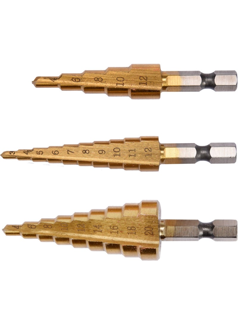 YATO Step Drill Set 3pcs  YT-44731