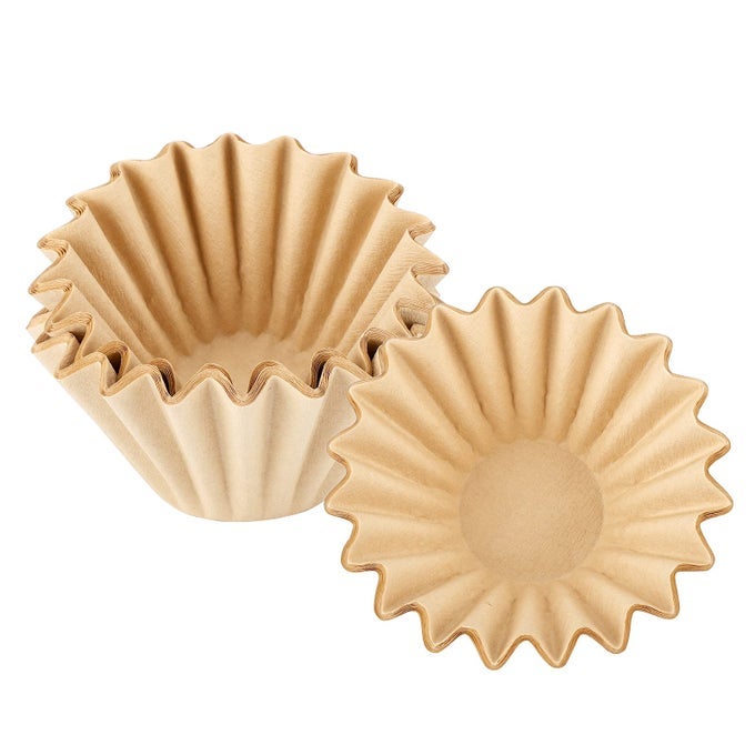 12 CUP UNBLEACHED COFFEE FILTERS PACK OF 50 DISPOSABLE NATURAL BROWN PAPER COFFEE FILTER FOR SMALL BASKET STYLE SINGLE POUR OVER AND DRIP COFFEE MAKERS FOR HOME COMMERCIAL