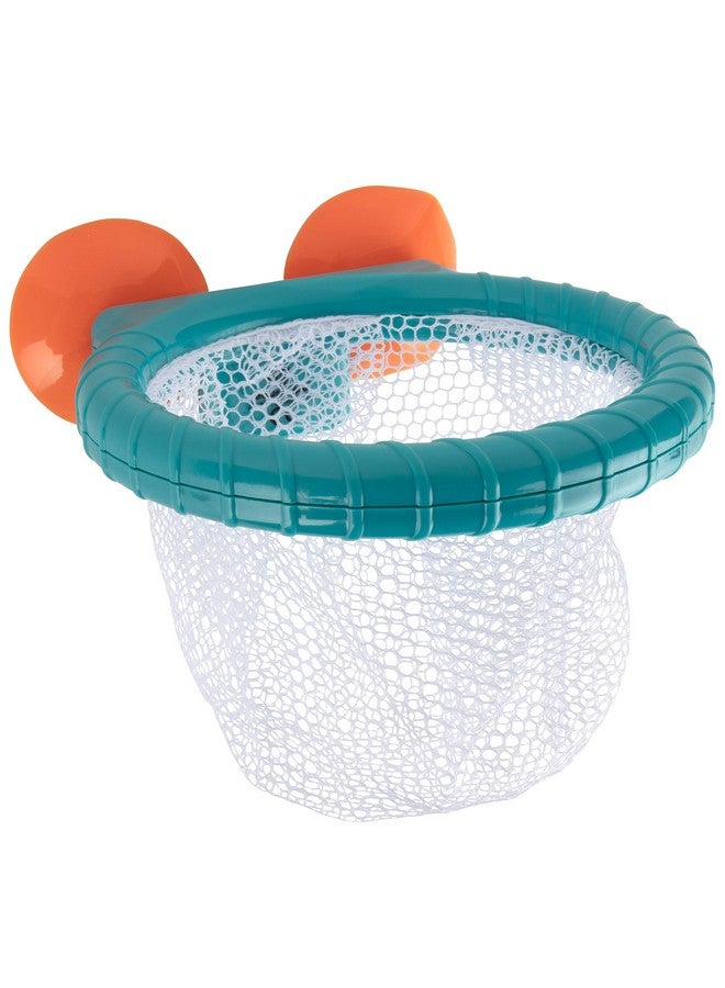 Edushape طقم ألعاب الحمام لكرة السلة من إديوشيب - 3 كرات ملونة وشبكة قادرة على التقاط الكرات، لعبة رمي في حوض الاستحمام مع كوب شفط قوي - Image 3