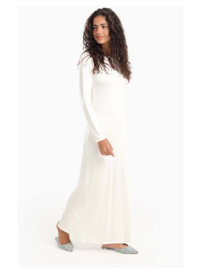 Carina Slim Dress with Back Slit - Image 5