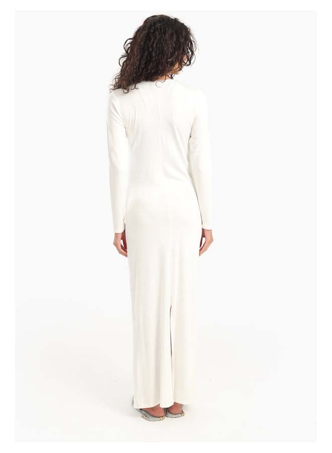 Carina Slim Dress with Back Slit - Image 3