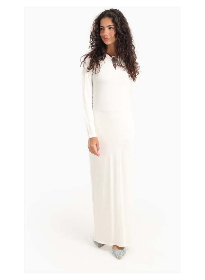 Carina Slim Dress with Back Slit - Image 1