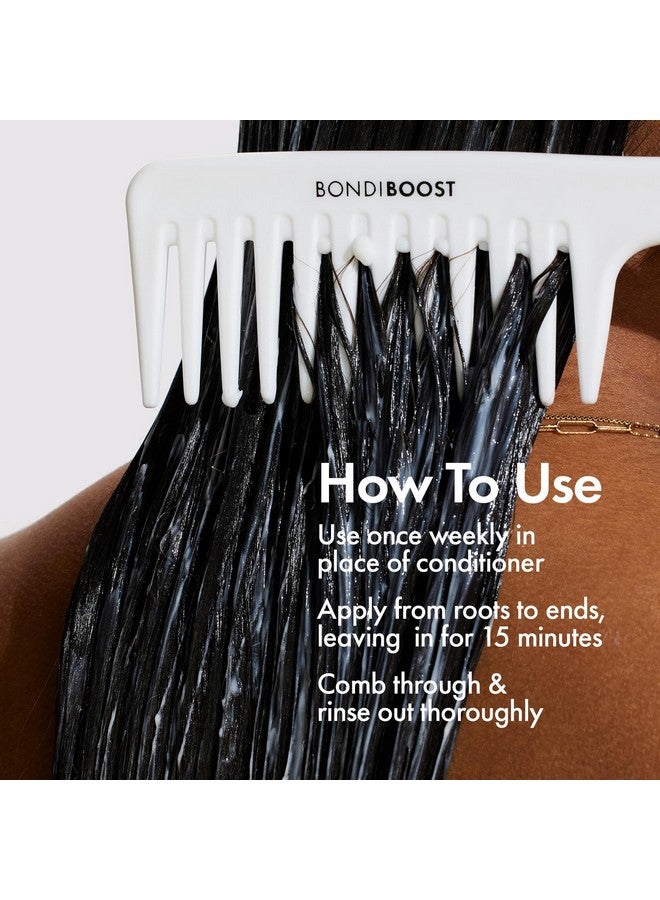 بوندي بوست قناع ميراكل قناع بلسم عميق بوزن 8.45 أونصة سائلة لأنواع الشعر الخفيف، يعزز إصلاح الشعر الأكثر سمكًا وصحة، الشعر الجاف التالف، نباتي + لم يتم الإساءة إلى الحيوانات في تصنيعه في أستراليا - Image 5