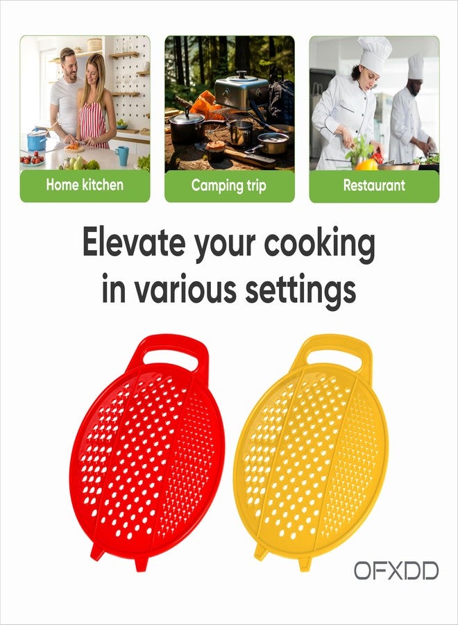 أوف إكس دي دي مبشرة بلاستيكية مسطحة - مبشرة جبن يدوية مقاومة للصدأ - مبشرة زنجبيل بمقبض جانبي - Image 5