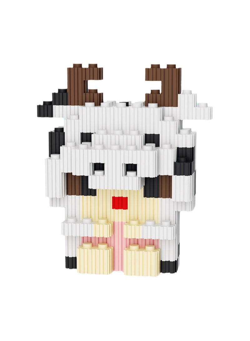 Miniature Small Particle Puzzle Building Blocks Gift Children's Educational Toy Puzzle (Calf) - Image 1