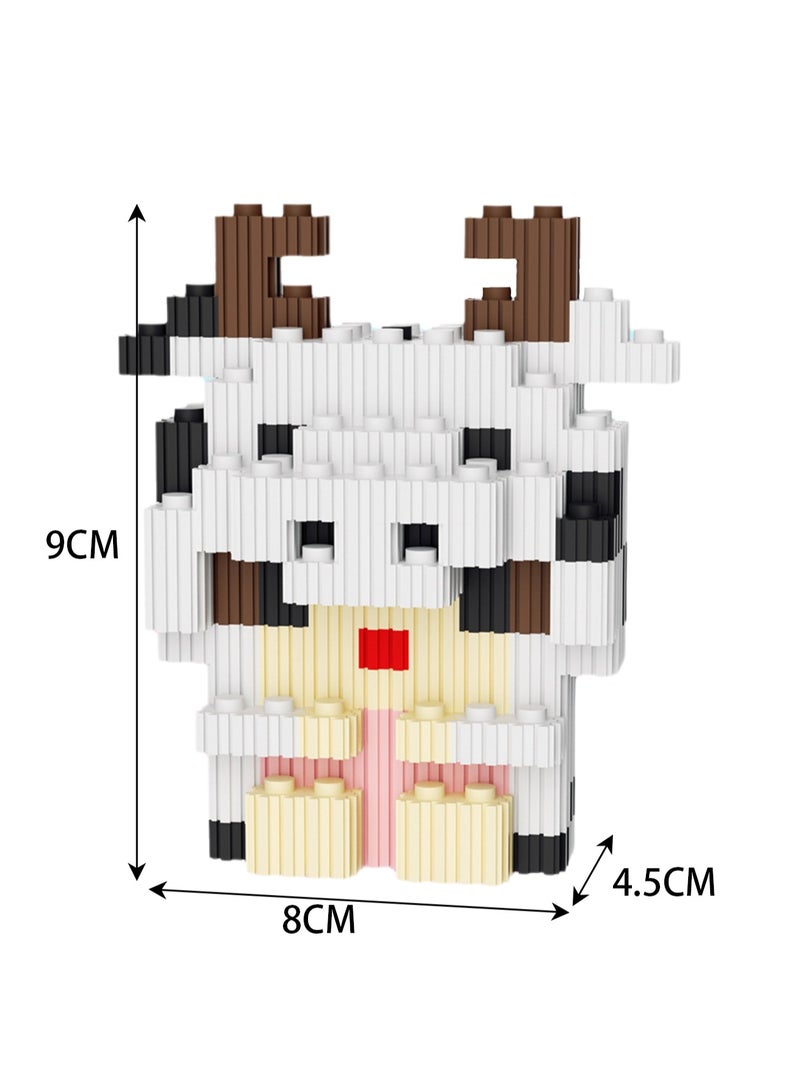 Miniature Small Particle Puzzle Building Blocks Gift Children's Educational Toy Puzzle (Calf) - Image 2