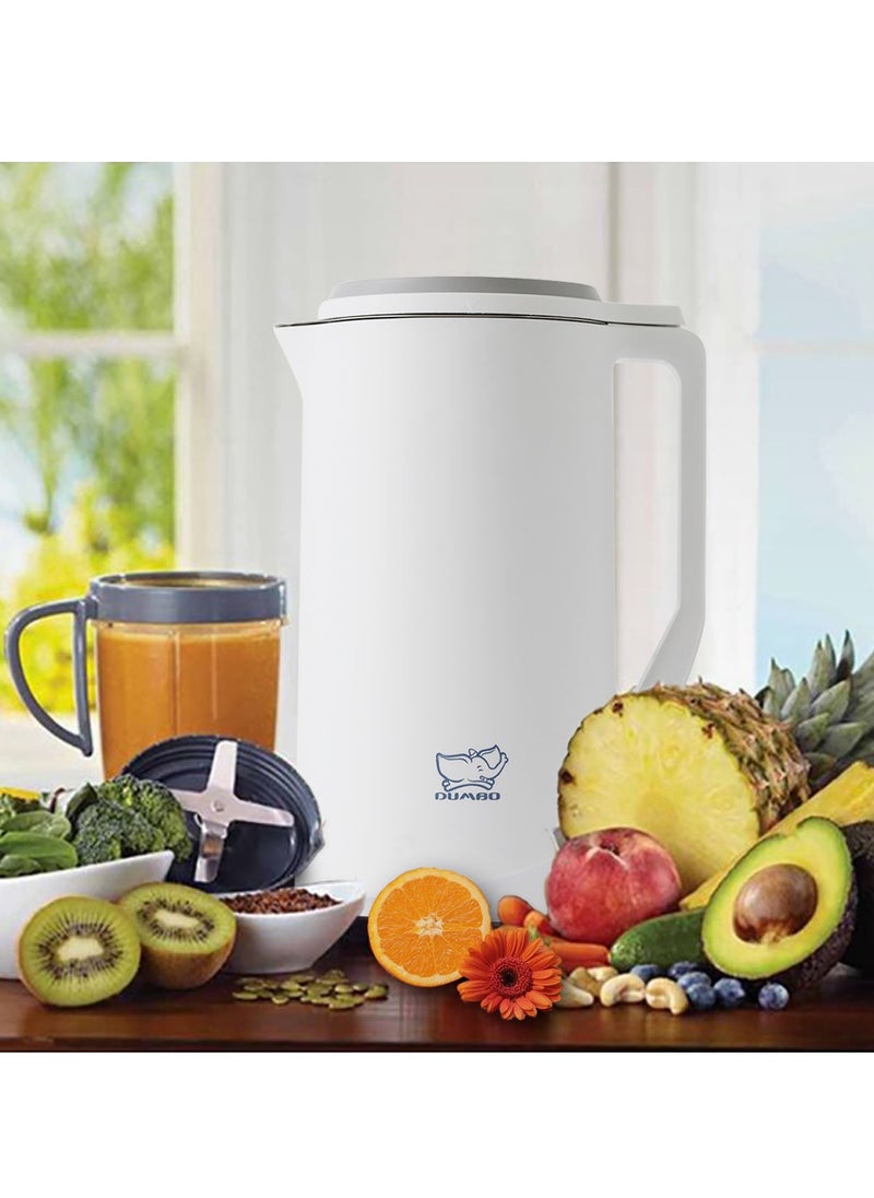 DUMBO - Electric Wall-breaking Cooking Soymilk Machine Juicer Food Mixer Grinder Blender 400ml 400W DB-03 White - Image 1