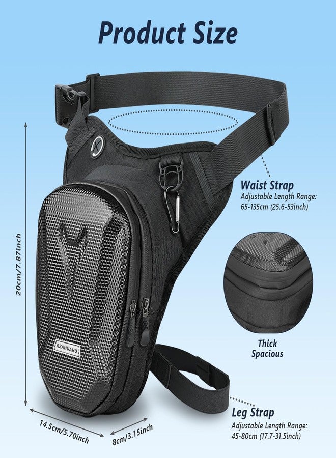 flintronic Motorcycle Leg Bag, Thigh Bag, Motorcycle Cycling Drop Leg Bag, with Headphone Jack, Waterproof Multi-Function Leg Fanny Pack for Men Women Cycling Running Traveling and Fishing - Image 2