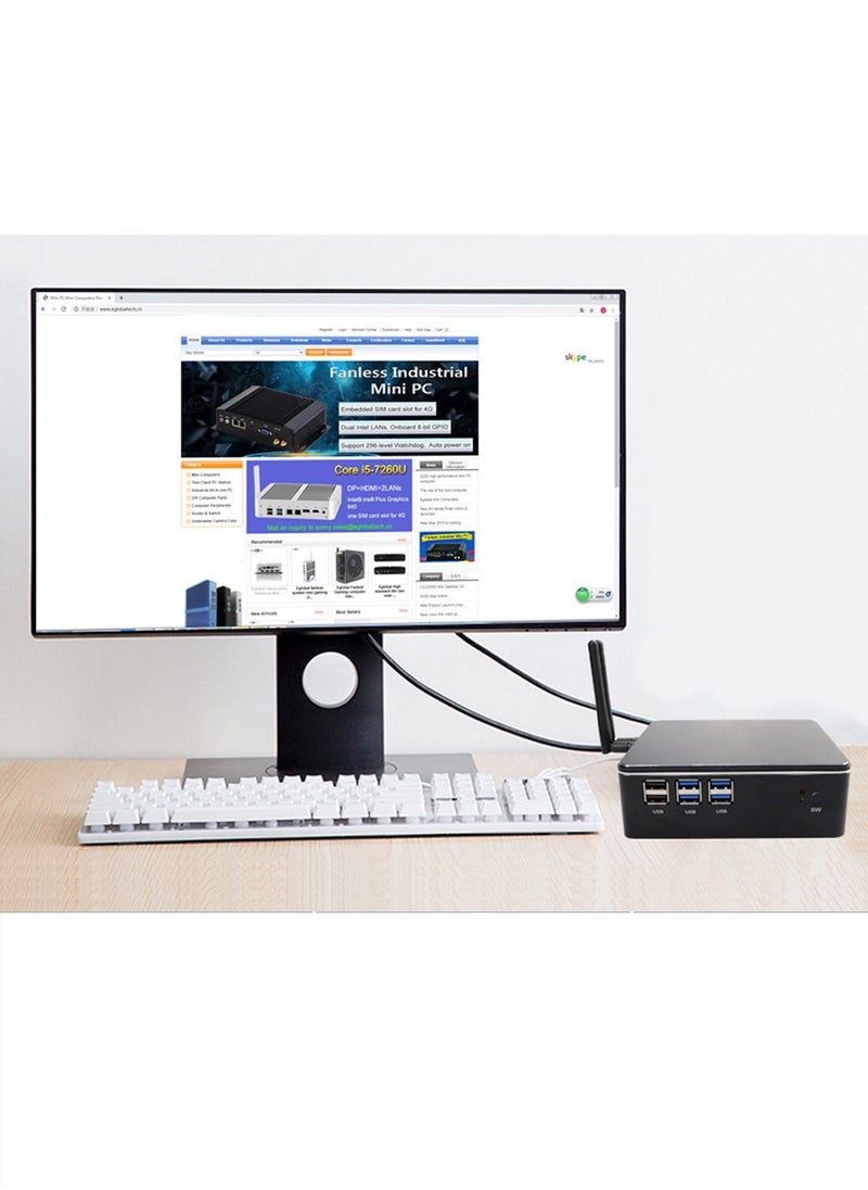 Generic - Mini Pc Intel Core i5-7267U Processor , Windows 10 Home Mini Desktop Computer With Hdmi,Rj45,Vga Port, 8 Gb ddr4,256 Gb Ssd,Gigabit Ethernet Dual Band Wifi Bluetooth,4K hd - Image 1