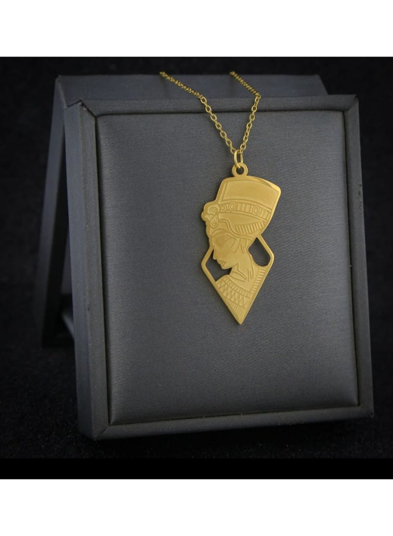 Luxuria Men's and women's stainless steel necklace, 18k gold plated jewelry - Image 1