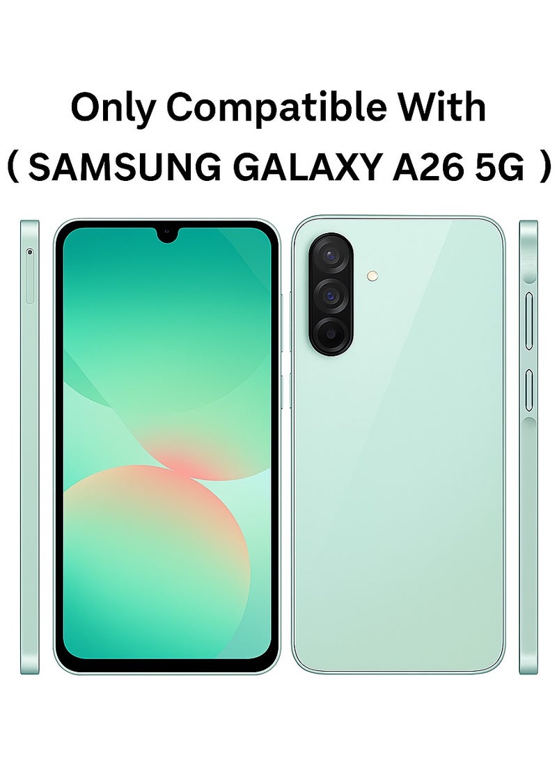 ساراونت متوافق مع سامسونج جالاكسي A26 5G غطاء حماية ناعم من السيليكون مع حماية للكاميرا وتصميم نحيف مقاوم للصدمات - Image 2