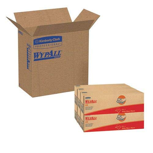 WypAll GeneralClean L30 Cloths Heavy Duty Cleaning Wipes (05816), Pop-Up Box, Strong and Soft Bulk Paper Wipers, White (6 Packs of 120 Sheets, 720 Sheet Total) - Image 2