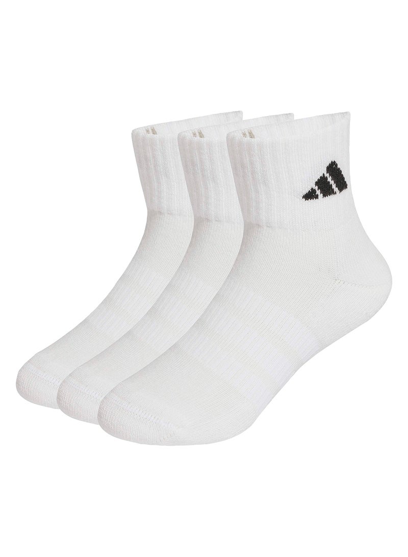 Adidas Cushioned Sportswear Ankle Socks 3 Pair Pack - Image 1