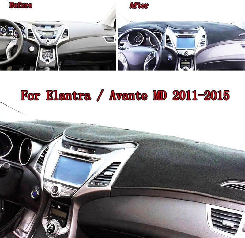 Wivplex Dashboard Cover Mat for Hyundai Elantra 2011-2015 - Image 5